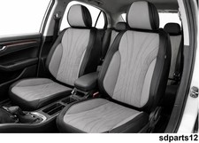 Komplettsatz Kunstleder Sitzbezüge Schwarz Grau Luxus - Pasend für Alfa Romeo