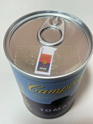 KIDROBOT ANDY WARHOL SEALED PLUSH CAMPBELL'S 1/24 COLLECTIBLE ART 2 SOUP CAN TOY