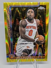 OG Anunoby /275 Yellow RayWave 2025-26 Topps Chrome #131 Knicks