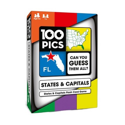 Poptacular 100 PICS States & Capitals Box VG+/Mint