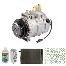 For BMW 525i 530i 2004 2005 OEM AC Compressor w/ Condenser Drier CSW