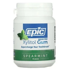 Epic Dental Sugar Free Xylitol Gum - Spearmint 50 Ct