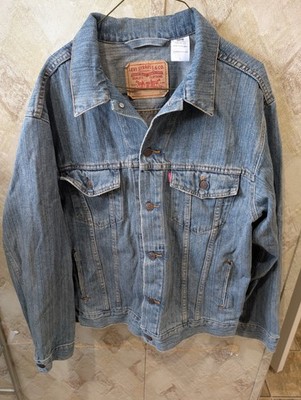 Levi s Standard Trucker Jean Jacket Denim Large Rigid Blue Large Button
