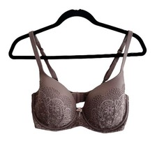 Victoria's Secret Body by Victoria Lined Demi Bra Brown Lace 34DD