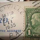 U.S. Postage Stamp Benjamin Franklin Green One 1 Cent  stamp RARE 1937 — photo 6
