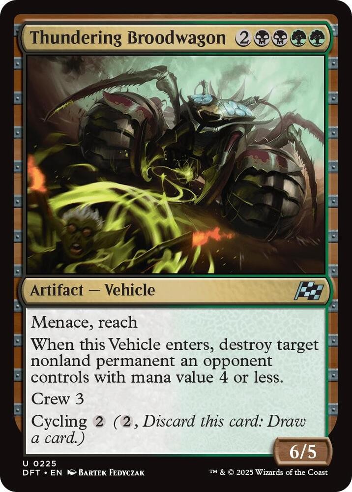 Thundering Broodwagon 225 Uncommon Magic: The Gathering Aetherdrift Near Mint