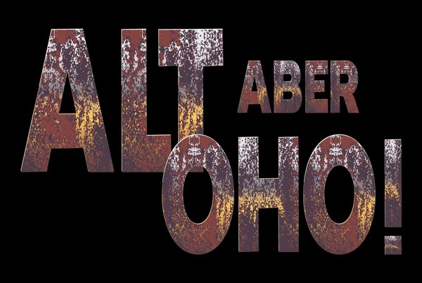 Blechschild 30X40 Cm Alt Aber Oho Schwarzes Deko Schild Deko Geschenk Schild-image
