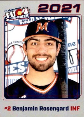 2021 McLennan Highlanders Juco Cards 26 Benjamin Rosengard Chicago Illinois Card
