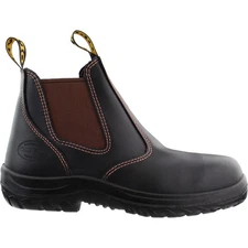 Oliver Claret Elastic Sided  Steel Safety Toe Mens Black, Brown Work Safety Shoe
