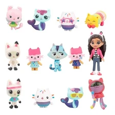 13PCS Gabby's Dollhouse Action Figures Set Cute Doll Collection Kids Toy Gift