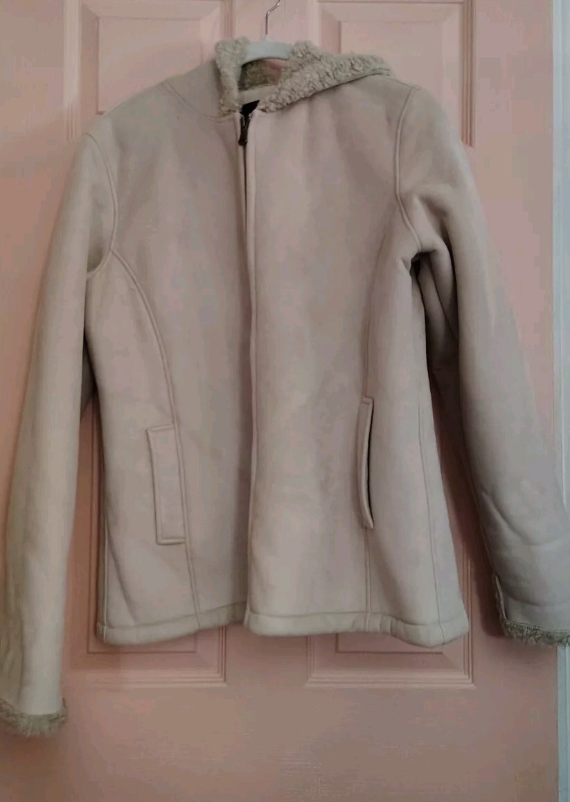 ESPIRIT Ivory Large 💯% Polyester Winter Coat - image 1