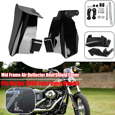 Mid Frame Air Deflector Heat Shield Cover For Harley Dyna Wide
