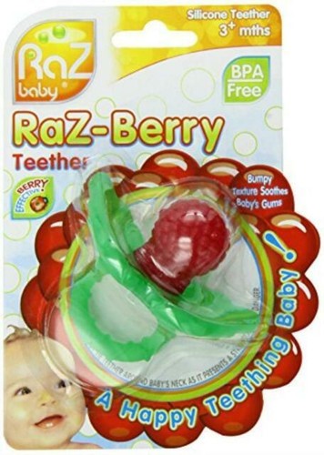 raz berry silicone teether