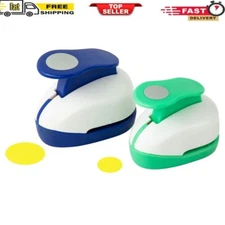 2PCS Circle Punch 1Inch+ 5/8Inch Hole Punch Shapes Paper Punch Circle Cutter