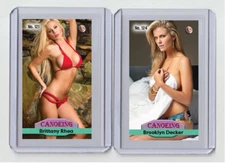 Brooklyn Decker rare MH Canoeing #'d x/3 Tobacco card no. 124