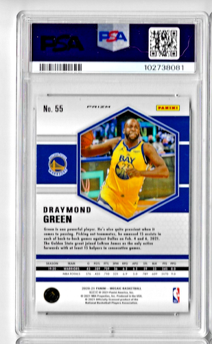 2020 Panini Mosaic Nikola Draymond Green PSA 9 - Picture 2 of 2
