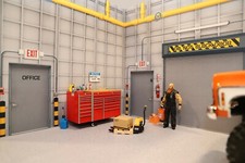 RC 1/10 Scale Garage Gray Floor Sticker Metal Shop Printed Decal Graphic Display