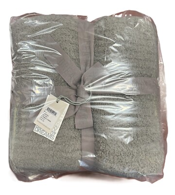 BAREFOOT DREAMS CozyChic Ribbed Throw - 54'' X 72'' Charcoal