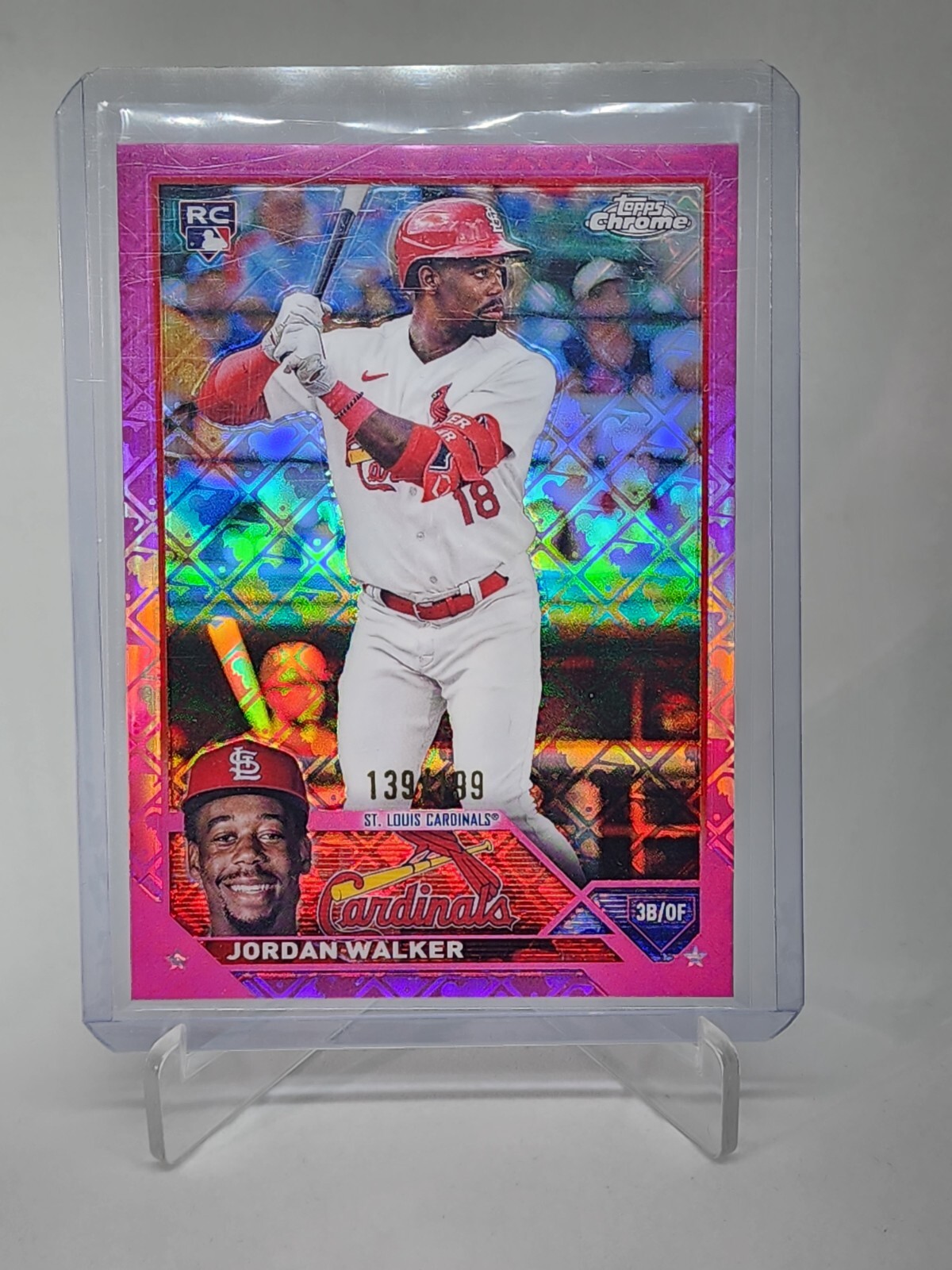 2023 Topps Chrome Logofractor Jordan Walker ROOKIE Pink Refractor /199