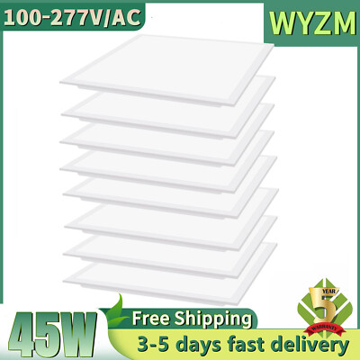 8x 2X2 LED Flat Panel Light 5000K 45W Dimmable ETL Listed, Backlit Ceiling Light