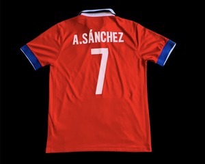 Alexis Sanchez 2015 Chile Home Red Nike Jersey Men M 2016 | eBay