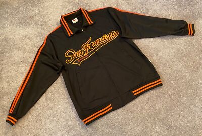 San Francisco Giants Gogo Sports Jacket Large Black & Orange