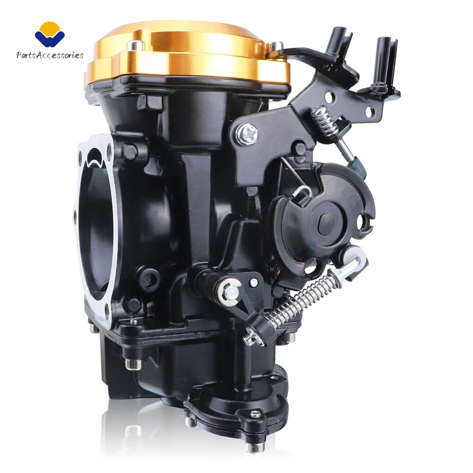 Carb Carburetor For Harley-Davidson Sportster 883 1200 and 35'' Throttle Cable - Image 3 of 4