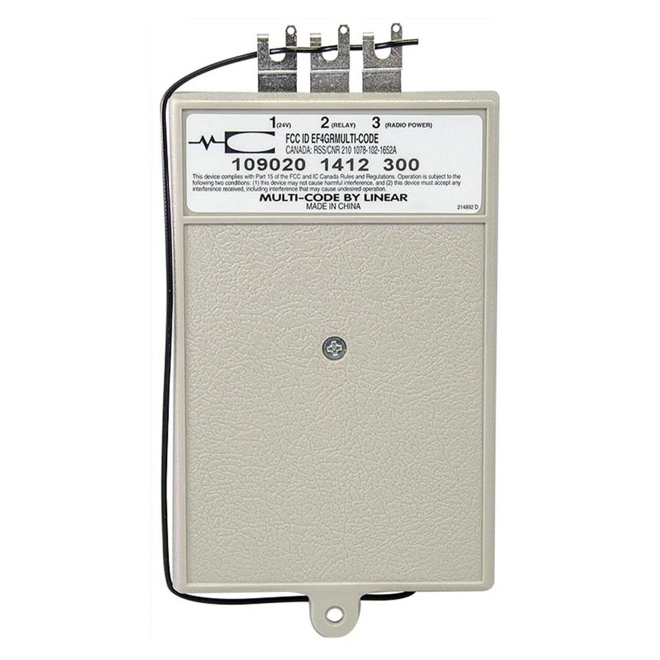 MultiCode  109020 300MHz Multi-Code 1-Channel Gate or Garage Receiver - Image 2 of 3