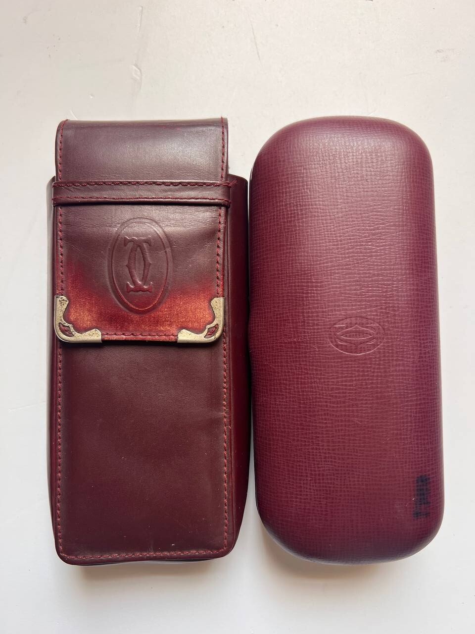 Cartier Eyeglasses  Leather Case Used Authentic Vintage