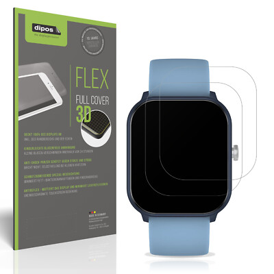 2x Full Cover Schutzfolie matt für Ice-Watch Ice Smart Junior 3.0 Panzerfolie
