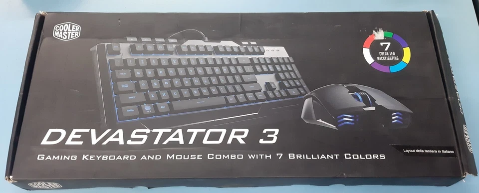 TASTIERA GAMING SENZA MOUSE (DEVASTATOR 3) COOLER MASTER LED 7 COLORI - Immagine 3 di 4