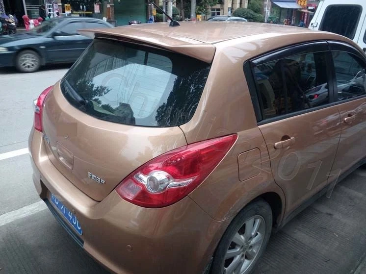 Unpainted Factory Style Spoiler Wing for 2006-2010 Nissan Versa Tiida Hatchback - Image 3 of 4