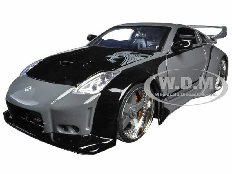 D.K.'S Nissan 350Z Gray &Amp; Black Fast &Amp; Furious 1/24 Diecast  Model Car Jada 97172 | Ebay