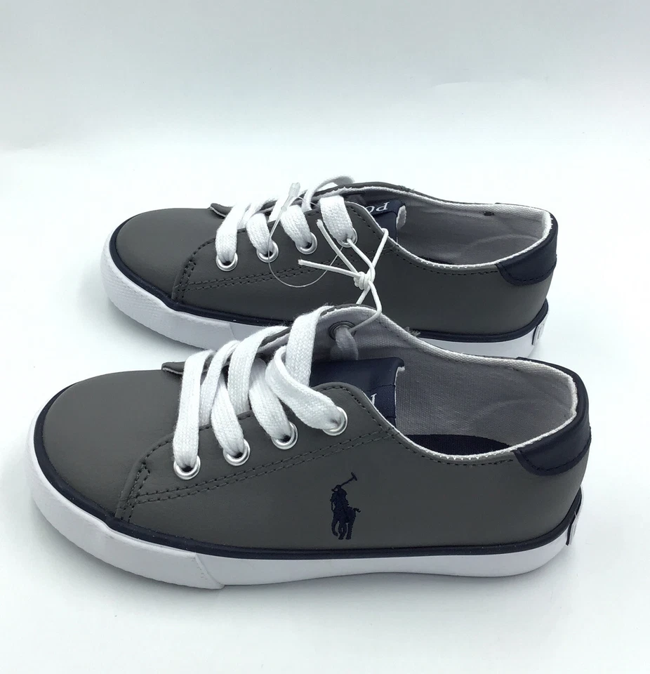 Polo Ralph Lauren Fantor III Gris y Azul Niño Pequeño Niños Talla 9 Nuevo Sin Caja Foto 2 de 4