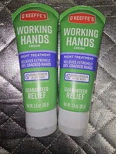 O'keeffe's Working Hands Night Treatment 3 Oz Lot Of 2