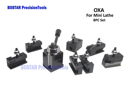 BOSTAR  Wedge Type 250 - 000 , OXA Size Tool Holder Set for Mini Lathe