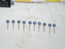 10 St&uuml;ck Schleifstift Halbrund ca  &Oslash; 20 mm, Schaft &Oslash; 6 mm  Lukas blau