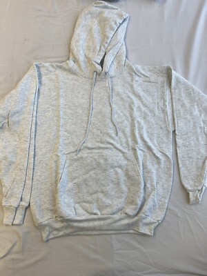 Hanes Men's Hoodie Sweatshirt ComfortBlend EcoSmart Grey Large New 