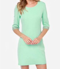 LULUS Exclusive Sleeve-ing Beauty Dress Medium Mint Green Puff Sleeve