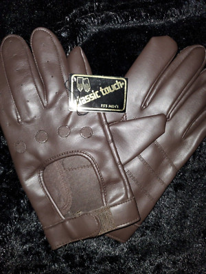 Vintage Men's Avon Novahide Gloves Size M Color Dark Brown