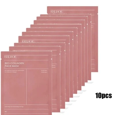 100% PURE 30pcs Overnight Korean Bio-Collagen Real Deep Face Mask _ Brightening Hydrating