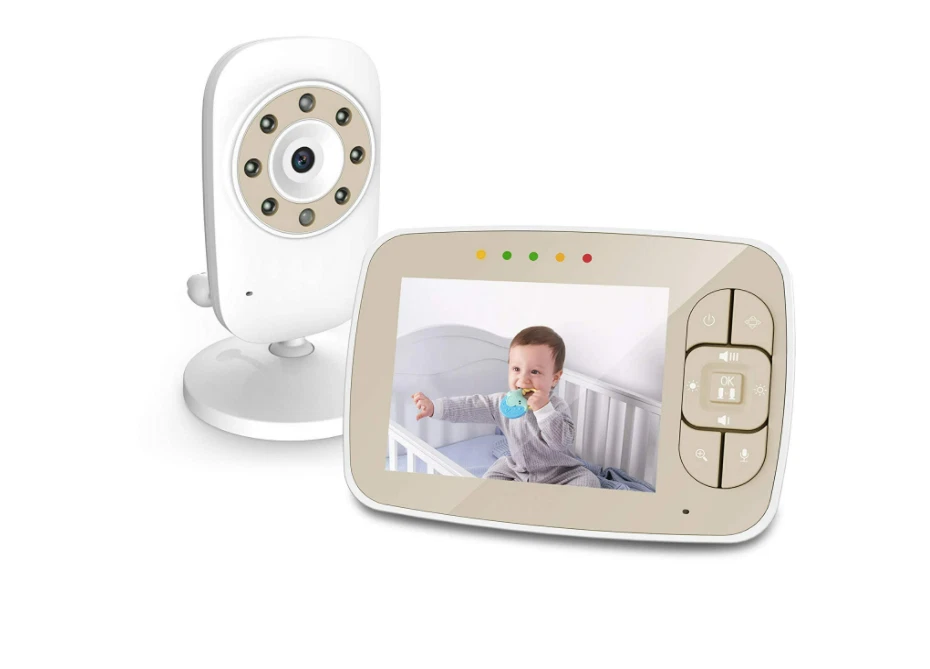 Monitor Para Bebes Camara De Seguridad Cuidado Del Bebe Vision Nocturna 1080P HD