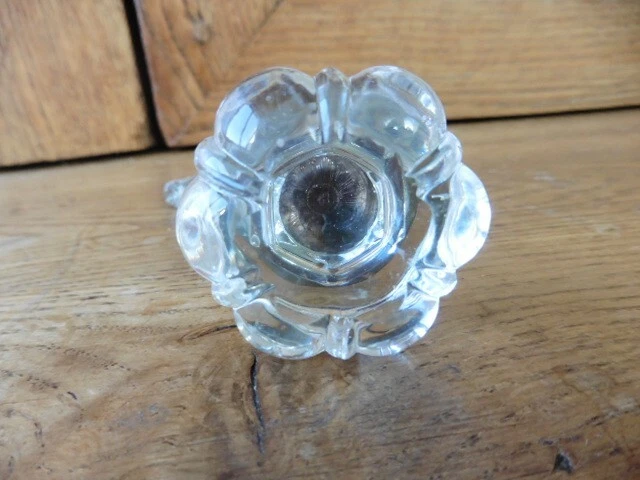 poignée de porte de meuble en cristal avec sa clavette - Photo 2/3