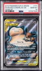 2019 POKEMON SUN & MOON TEAM UP #171 FULL ART/EEVEE & SNORLAX GX PSA 10
