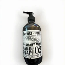 Newport + Home Hand Soap - Rosemary Mint 473ml/16  fl oz (Glass Bottle)
