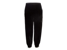Black Giorgio Armani Velvet Tapered Pants Size IT 40