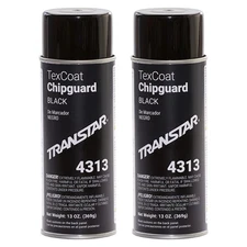 Transtar 4313 Tex Coat Chip Guard Black Aerosol 12.75 oz (2 Pack)