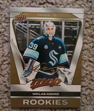 2025-26 Upper Deck MVP Gold Script #240 Niklas Kokko Rookie