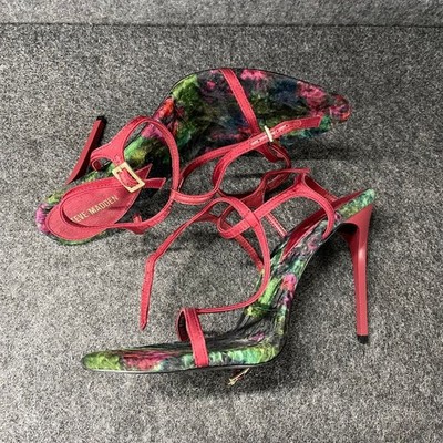 red strappy dress sandals Shoe Land Madeline-Womens Open Toe Ankle Strap Chunky Block Low Heel Dress Sandals (Red)