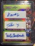 2023 Leaf Vivid Jaxon Smith-Njigba, Zach Charbonnet, Kenny McIntosh Gold 10/10